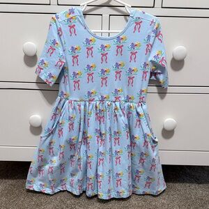 Rufflebutts Floral Bow Dress